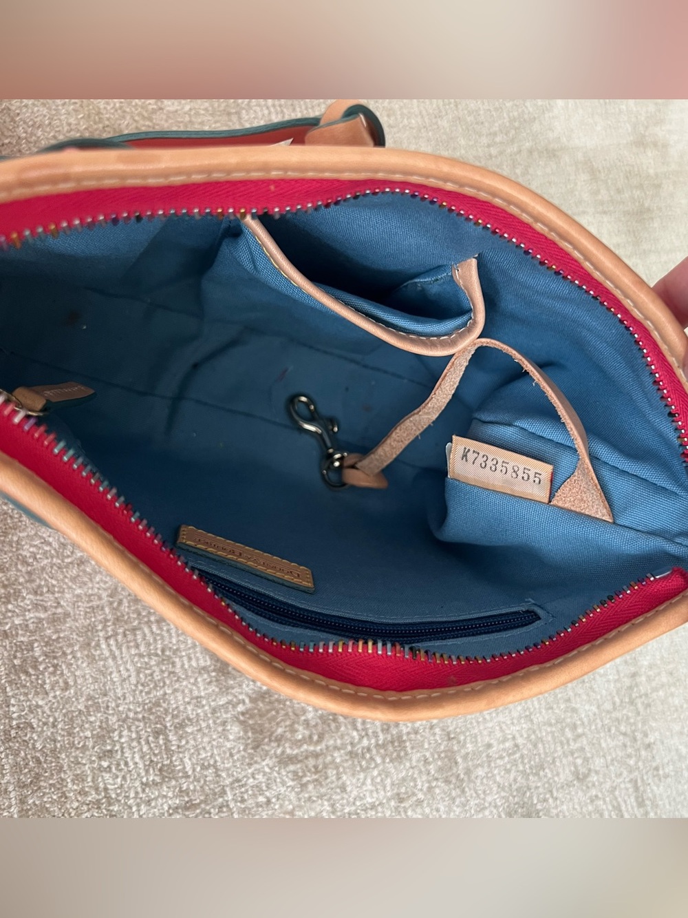 Dooney & Bourke Pink Logo-Print Shoulder Bag - Picture 3 of 6